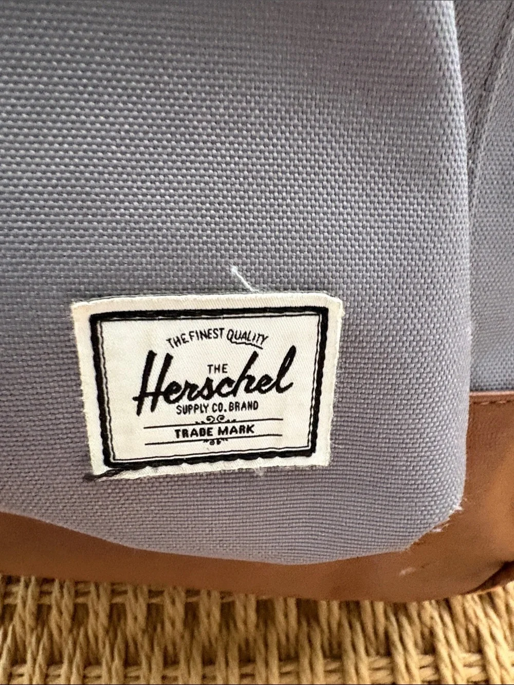 Herschel Supply Company Grey Backpack with Brown Accents